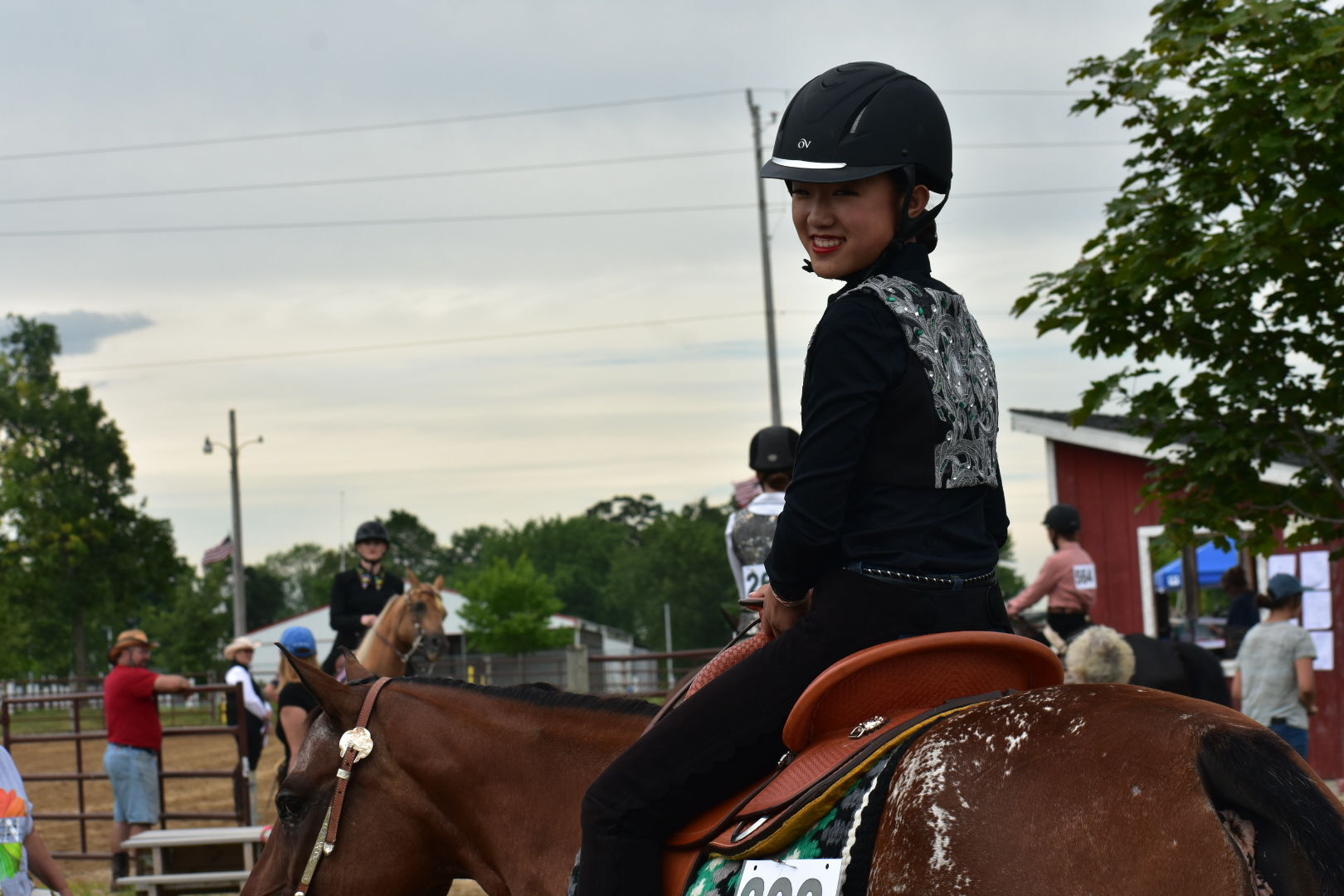 Western show smiles